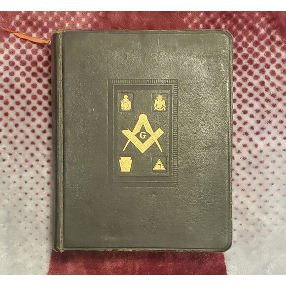 Vintage KJV Holy Bible Masonic 1947 & 1949 Holman Reference Dictionary Index
